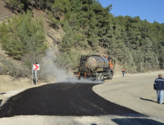 MURATDAĞI YOLU ASFALT ÇALIŞMALARI YAPILDI