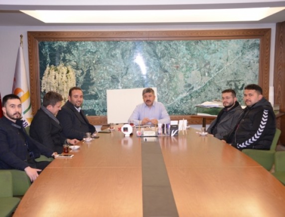 TÜRKİYE GENÇLİK VAKFI İL TEMSİLCİSİ KAYTANCI, BAŞKAN AKÇADURAK’I ZİYARET ETTİ