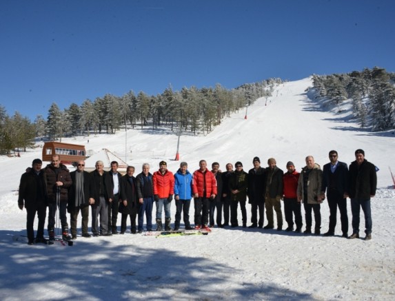 İL GENEL MECLİSİ ÜYELERİ, MURATDAĞI TERMAL KAYAK MERKEZİ’NDE