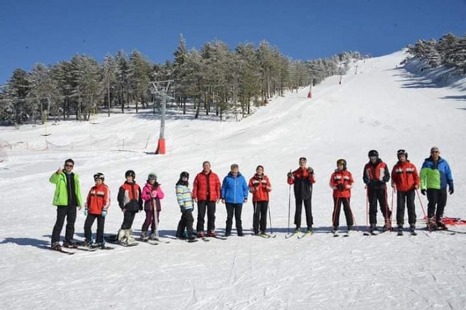 Türkiye Kayak Şampiyonasına katılacak sporcularımız Murat Dağı’nda