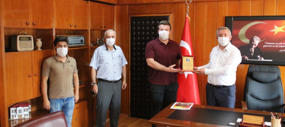 Kaymakam Önder’e veda ziyareti