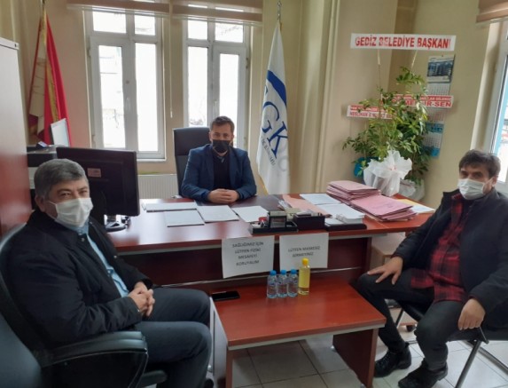 BAŞKAN AKÇADURAK’TAN,  SGK İLÇE MÜDÜRÜ AYDIN’A ZİYARET