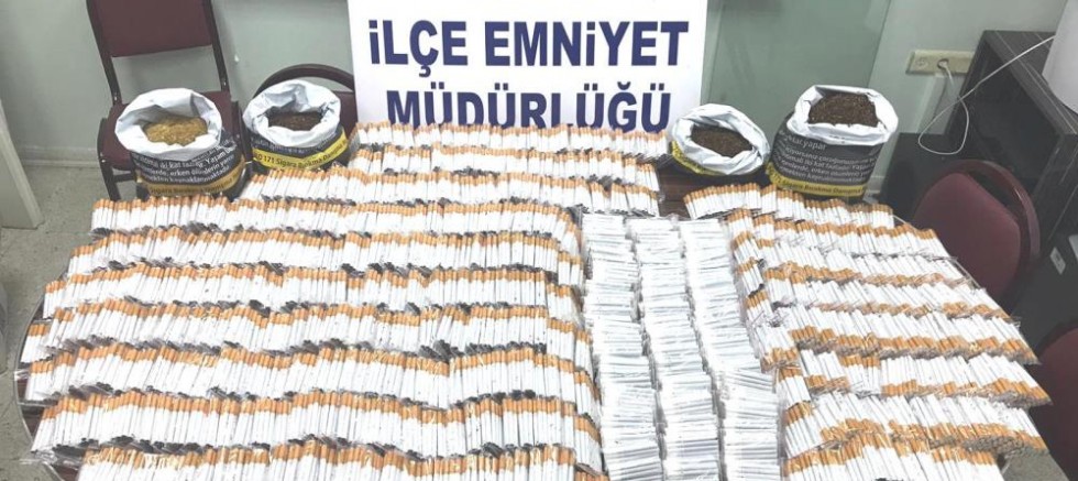 Gediz’de kaçak tütün ve sigara operasyonu