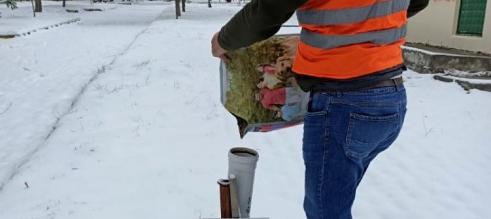 Gediz Belediyesi soğuk günlerde sokak hayvanlarını unutmadı
