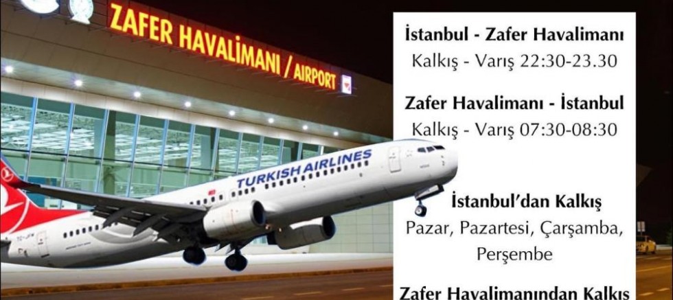 Zafer Havalimanı’nda uçak seferleri başladı