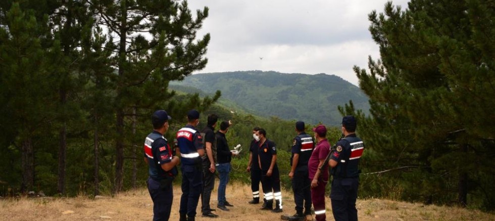 Gediz’de ormanlık alanlar drone ile denetleniyor