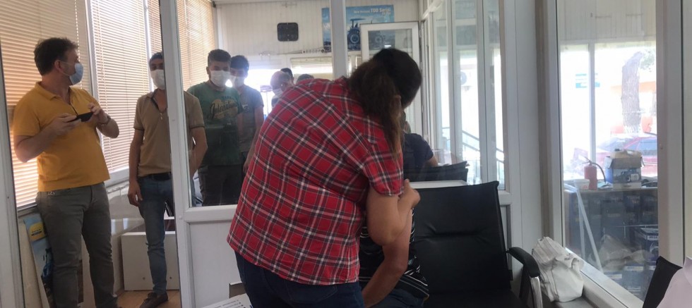 Gediz’de sanayi sitesinde aşılama yapıldı