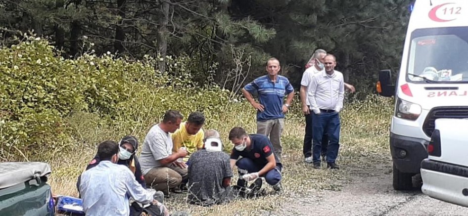 Kütahya’da tır ile otomobil çarpıştı: 2 yaralı