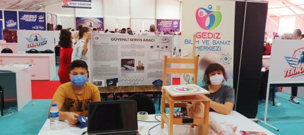 Gediz BİLSEM öğrencileri, Teknofest 2021 finallerine katıldı