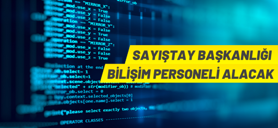 Sayıştay Başkanlığı 11 Sözleşmeli Bilişim Personeli alacak