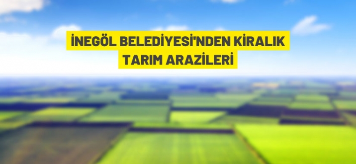 İnegöl Belediyesi 137 adet tarım arazisini kiraya verecek
