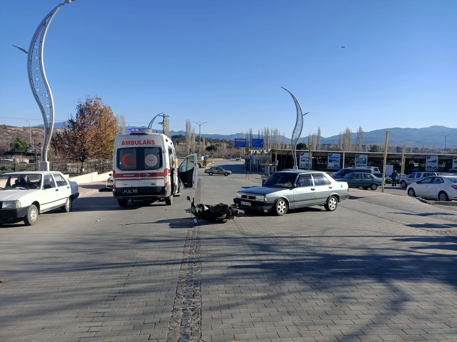 GEDİZDE TRAFİK KAZASI – 1 YARALI