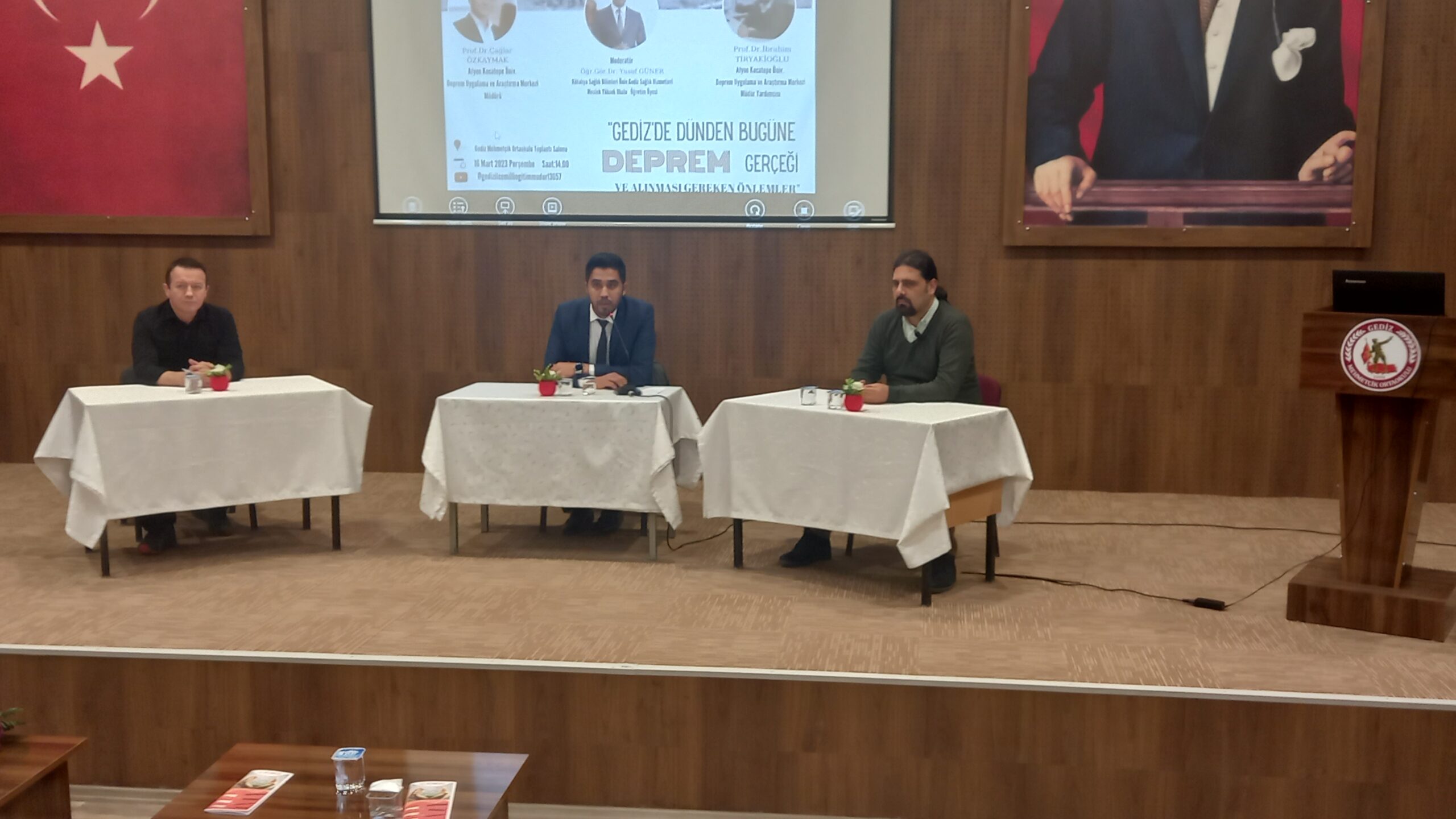 Prof.Dr. Özkaymak, “Her ne kadar Gediz fayı 910 yıl sonra deprem üretecek olsa da etrafında çok sayıda büyük deprem üretecek faylar var