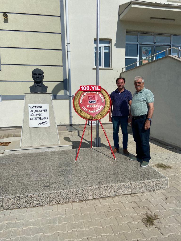 GEDİZ’DE CHP’NİN KURULUŞUNUN 100.YILI KUTLANDI