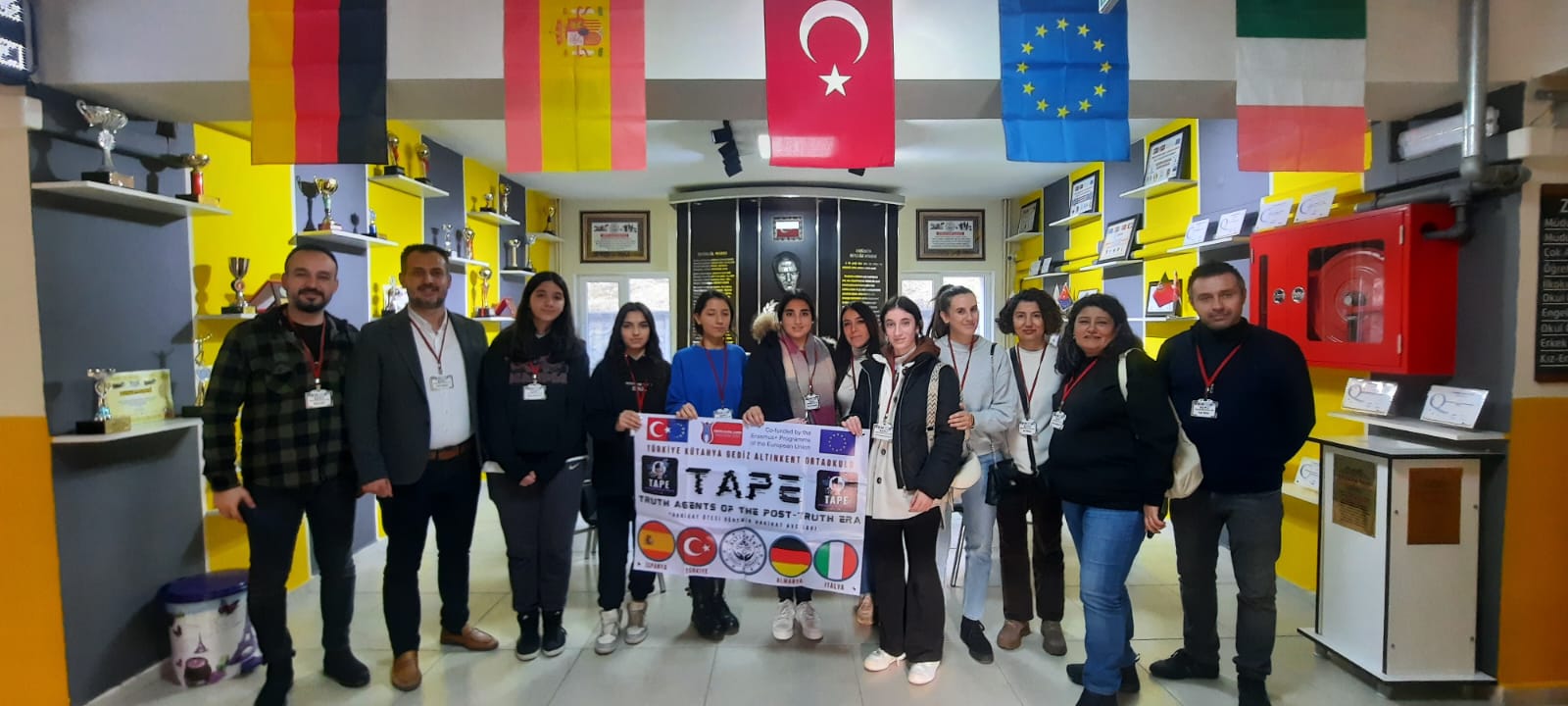 Altınkent Ortakulunun Erasmus K210 TAPE Projesi Ortakları Gediz’e Geldi