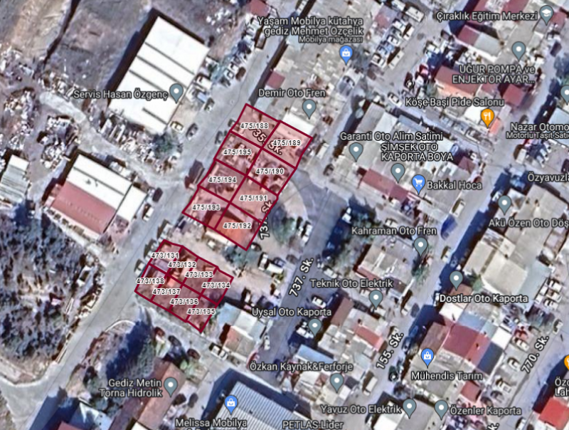 Gediz’de 16 adet Prefabrik dükkân yapım işi sözleşmesi imzalandı