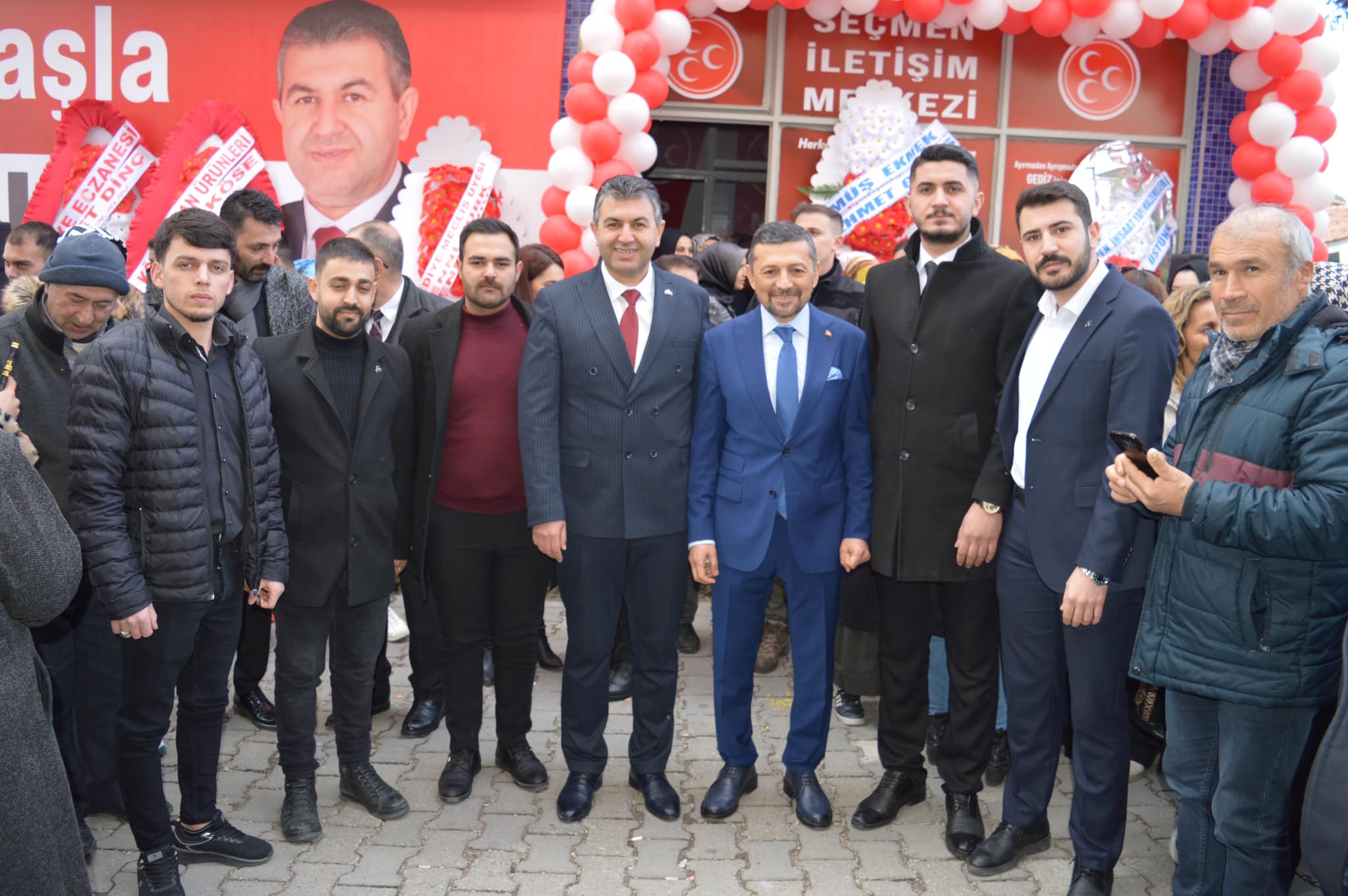 GEDİZ’DE MHP SEÇMEN İLETİŞİM MERKEZİNİN AÇILIŞI YAPILDI