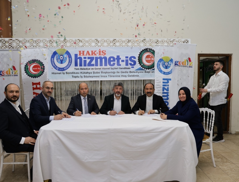 BELEDİYE PERSONELİ TOPLU İŞ SÖZLEŞMESİ İMZALADI