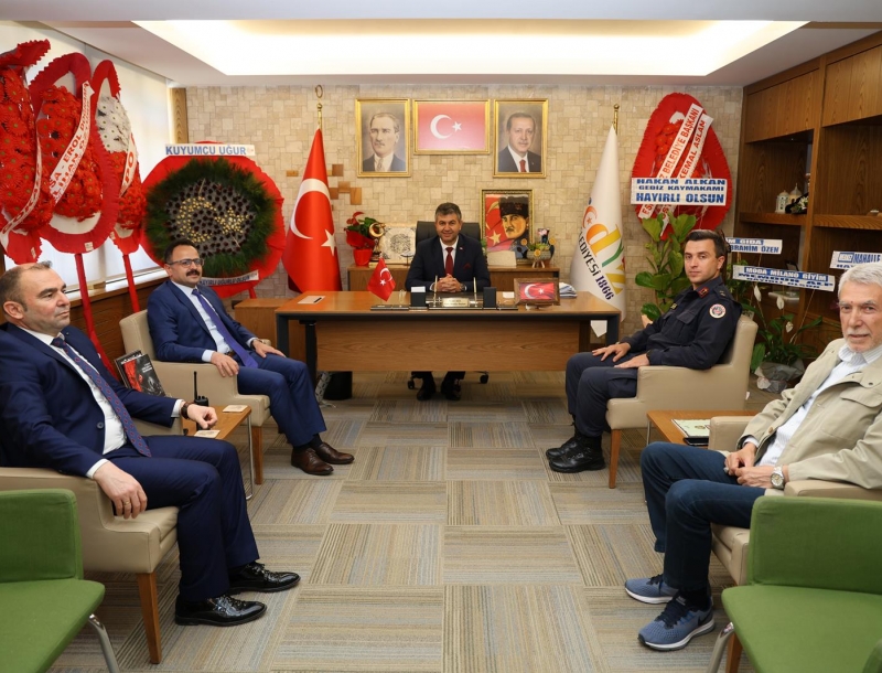 KAYMAKAM HAKAN ALKAN BAŞKAN AKEL’İ ZİYARET ETTİ