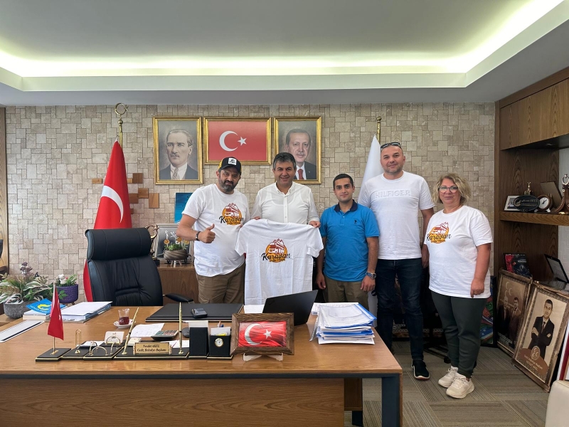 KARAVAN DOĞA DÜNYA’DAN, BAŞKAN AKEL’E ZİYARET