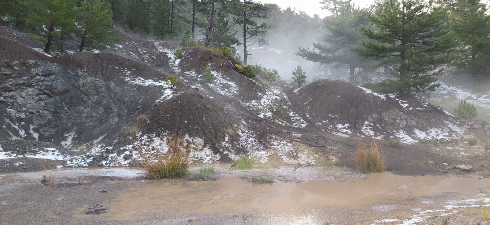 GEDİZ’DE DOLU YAĞIŞI TARIM ARAZİLERİNİ VURDU