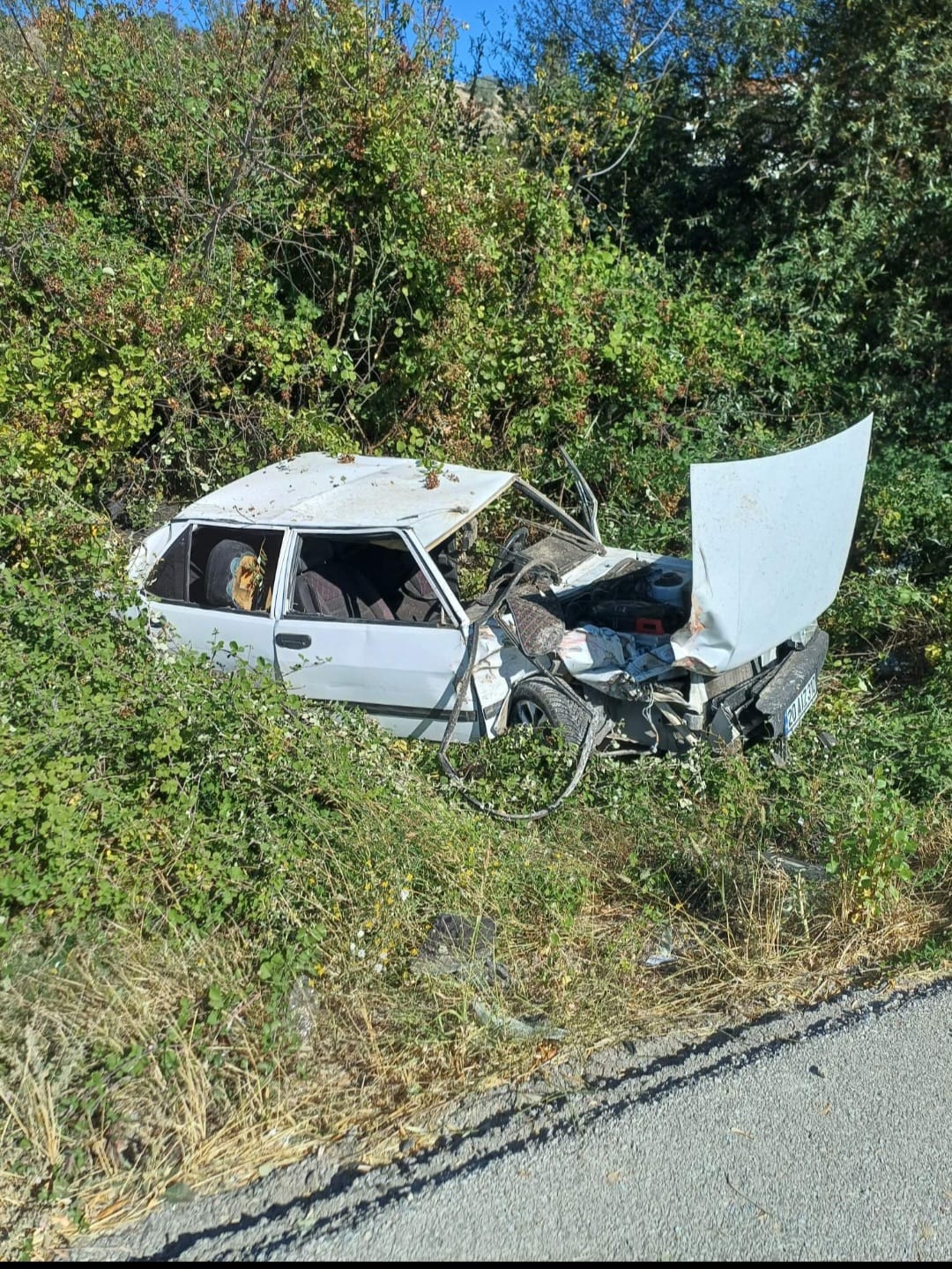 GEDİZ’DE TRAFİK KAZASI: 1 YARALI