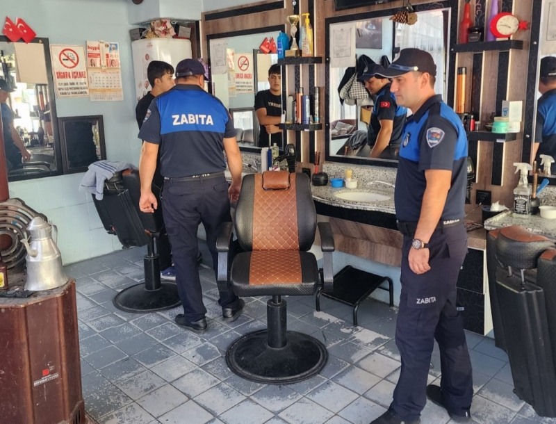 GEDİZ BELEDİYESİ ZABITA MÜDÜRLÜĞÜ’NDEN BERBER VE KUAFÖRLERE DENETİM