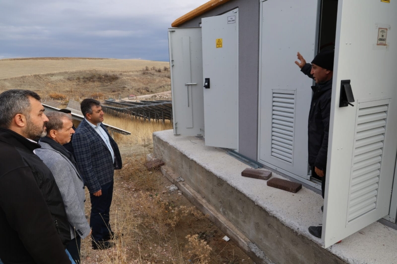 BAŞKAN AKEL’DEN, GÜNEŞ ENERJİ SANTRALİ İNCELEMESİ