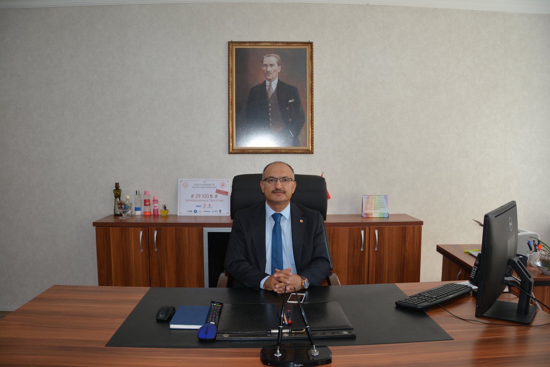 GEDİZ İLÇE MİLLİ EĞİTİM MÜDÜRÜ MAHMUT BAHADUR GÖREVİNDEN AYRILDI