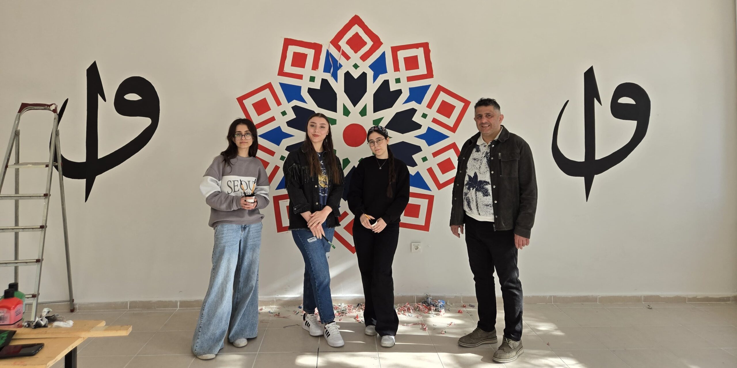Öğrencilerden Anlamlı Sanat Dokunuşu: Okuma Salonu Yeni Çehresine Kavuştu