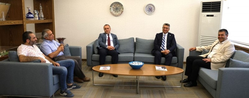 DPÜ Rektörü Gediz’de: Teknokent Toplantısı Sonrası Başkan Akel ve Müftü Turan’ı Ziyaret Etti