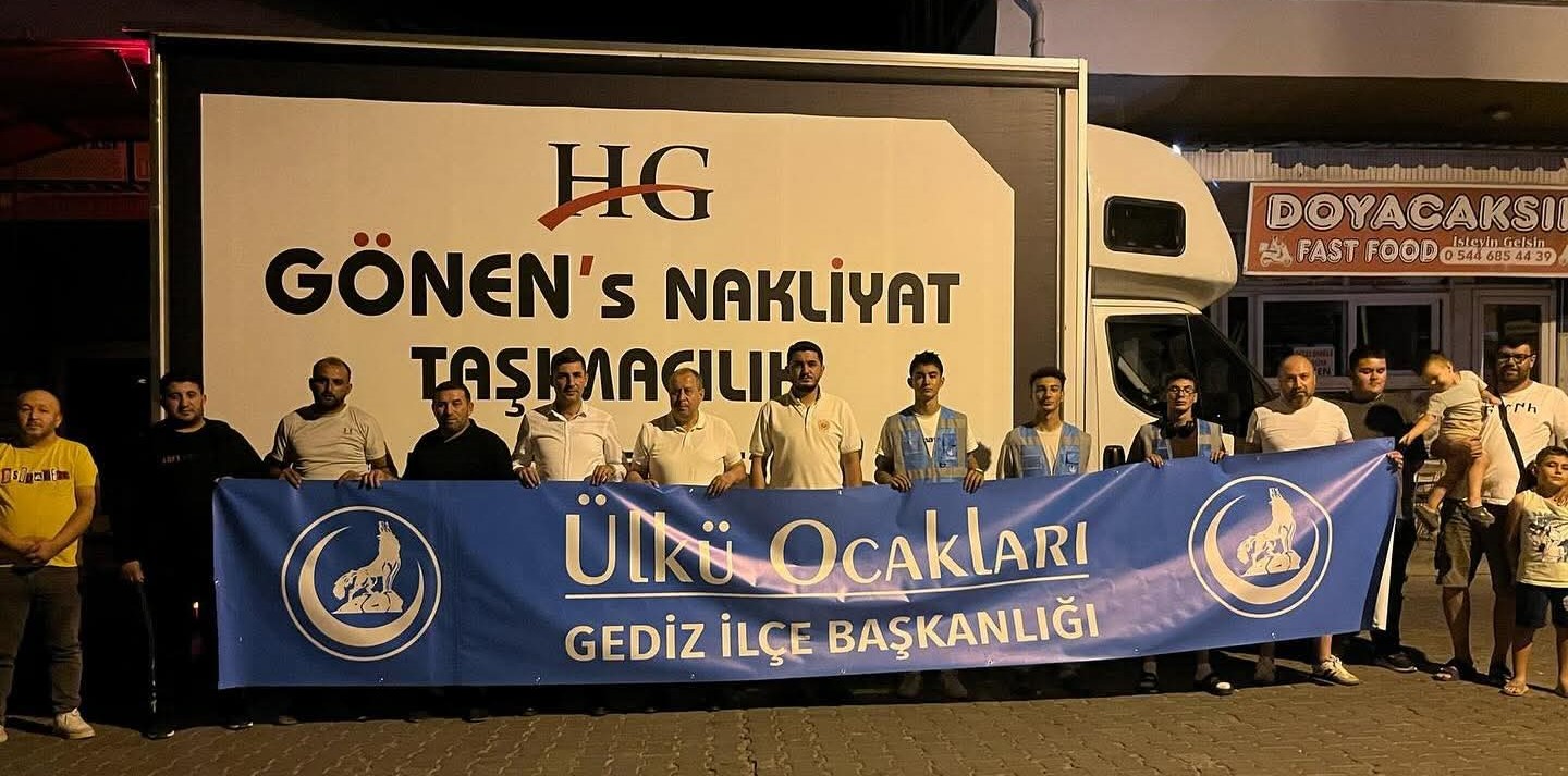 Ülkü Ocakları Gediz ve Kütahya İl Başkanlıklarından Dumlupınar Yangınına Destek