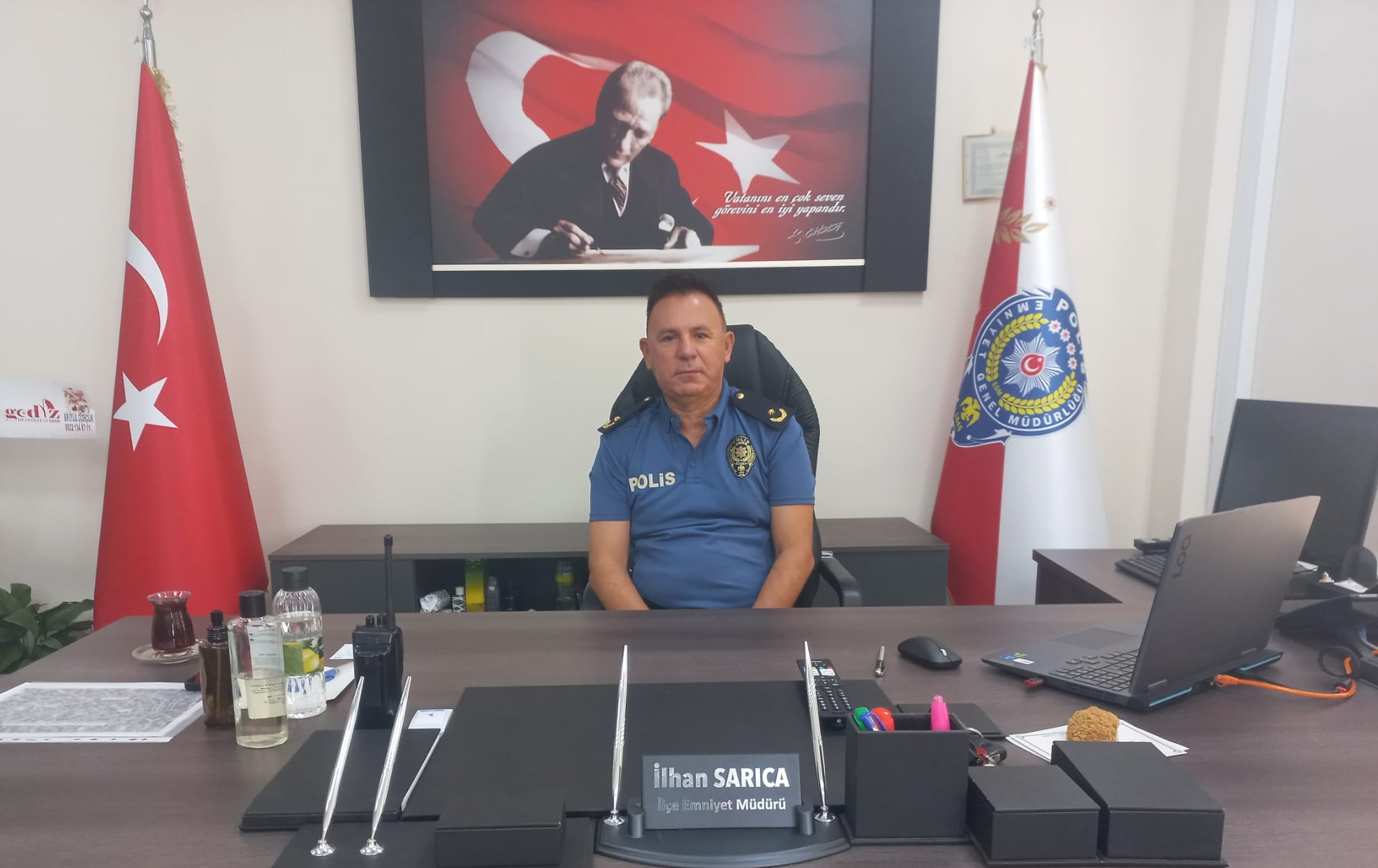 Gediz Emniyet Müdürü İlhan Sarıca’dan Çevreye Örnek Davranış