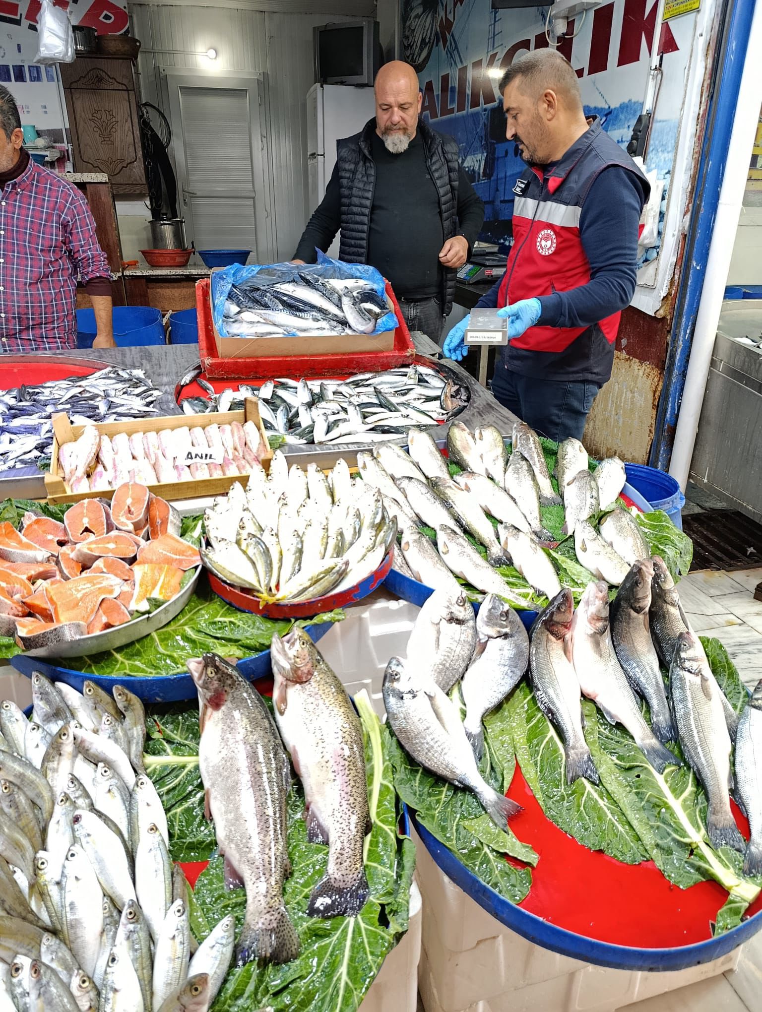 Gediz’de Balık Pazarına Rutin Denetim: Olumsuzluğa Rastlanmadı
