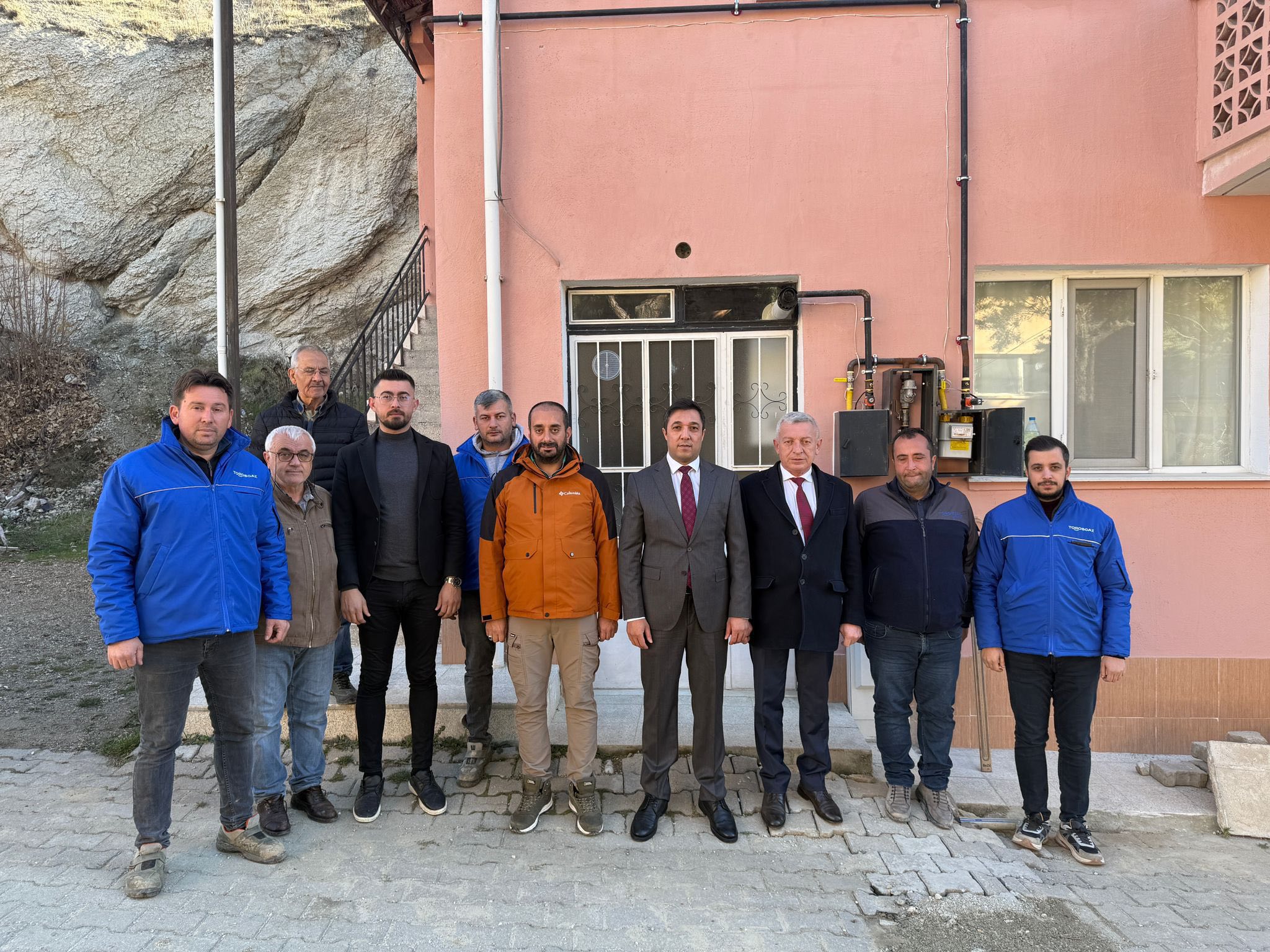 ŞAPHANE’DE TARİHİ GÜN: İLÇEDE İLK DOĞALGAZ YAKILDI