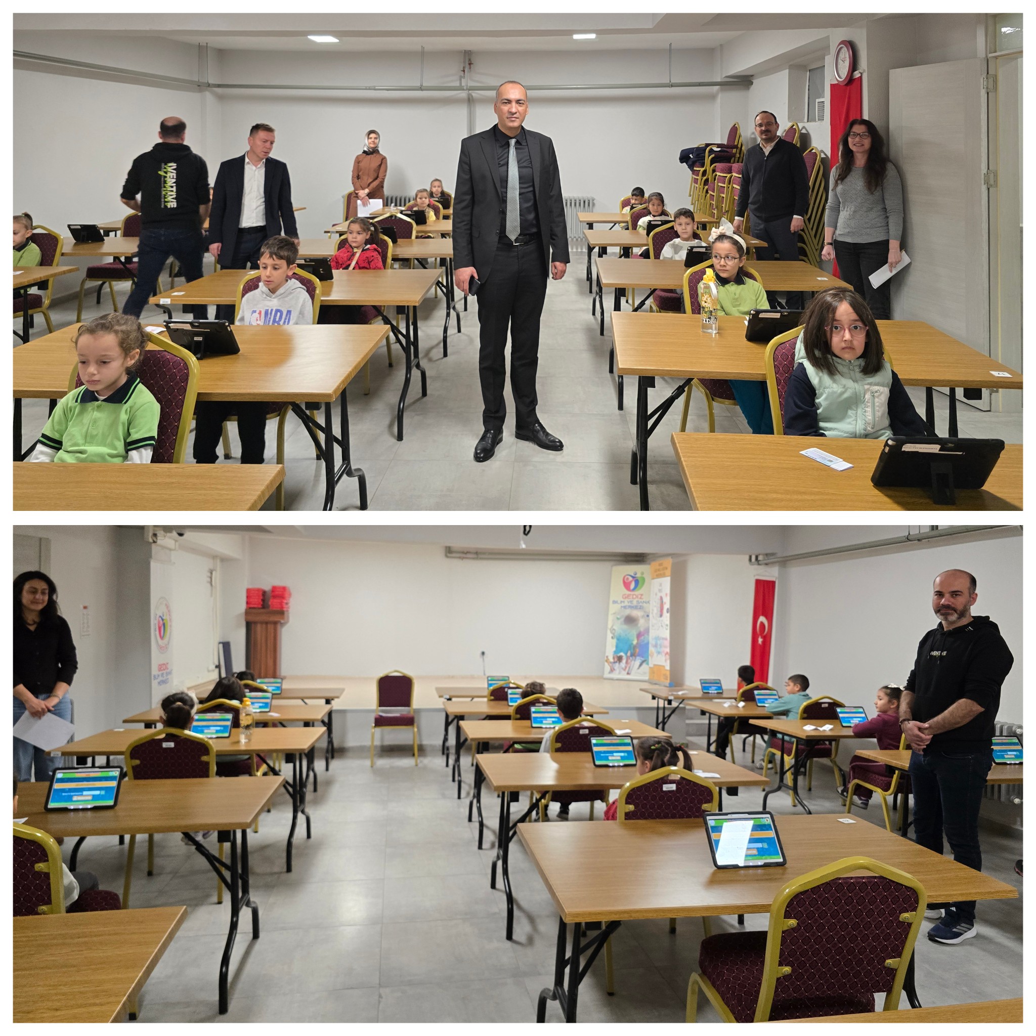 Gediz’de Geleceğin Yıldızları Seçiliyor: Müdür Aydın BİLSEM Sınavlarını Ziyaret Etti