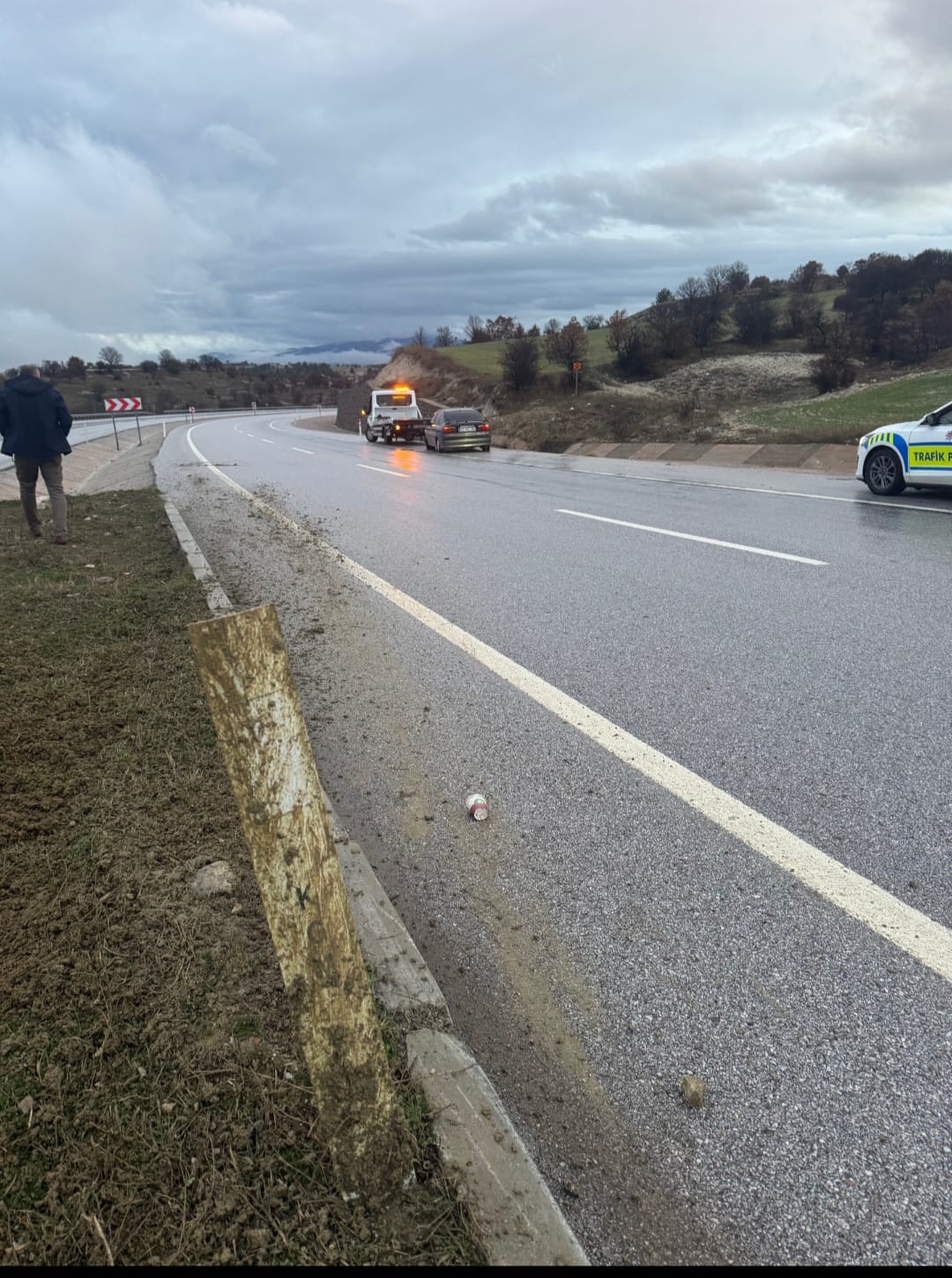 Gediz-Kütahya Karayolunda Trafik Kazası: 1 Yaralı