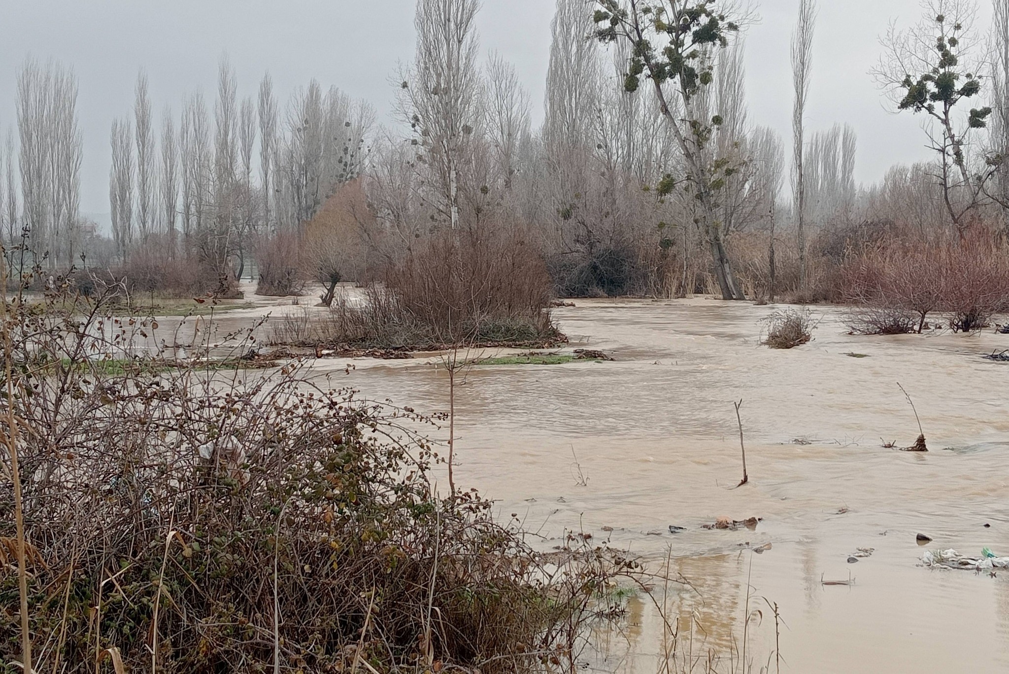 Gediz’de Sağanak Yağış Tarım Arazilerini Vurdu: Nehir ve Göletler Taştı, Ovalar Göl Oldu!