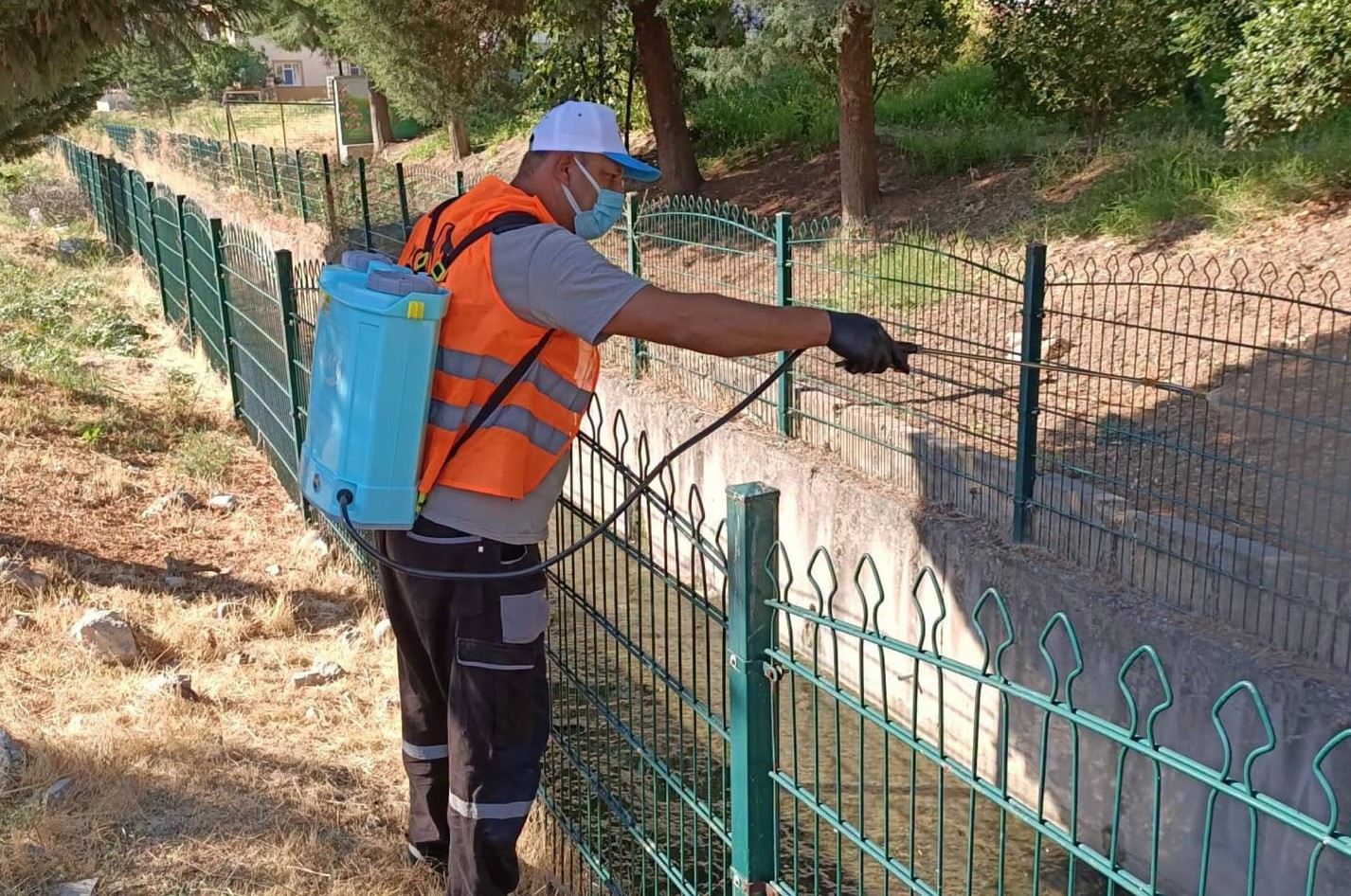 GEDİZ BELEDİYESİ’NDEN DERE YATAKLARINDA İLAÇLAMA VE TEMİZLİK SEFERBERLİĞİ: UÇKUNLA MÜCADELE HIZ KAZANDI